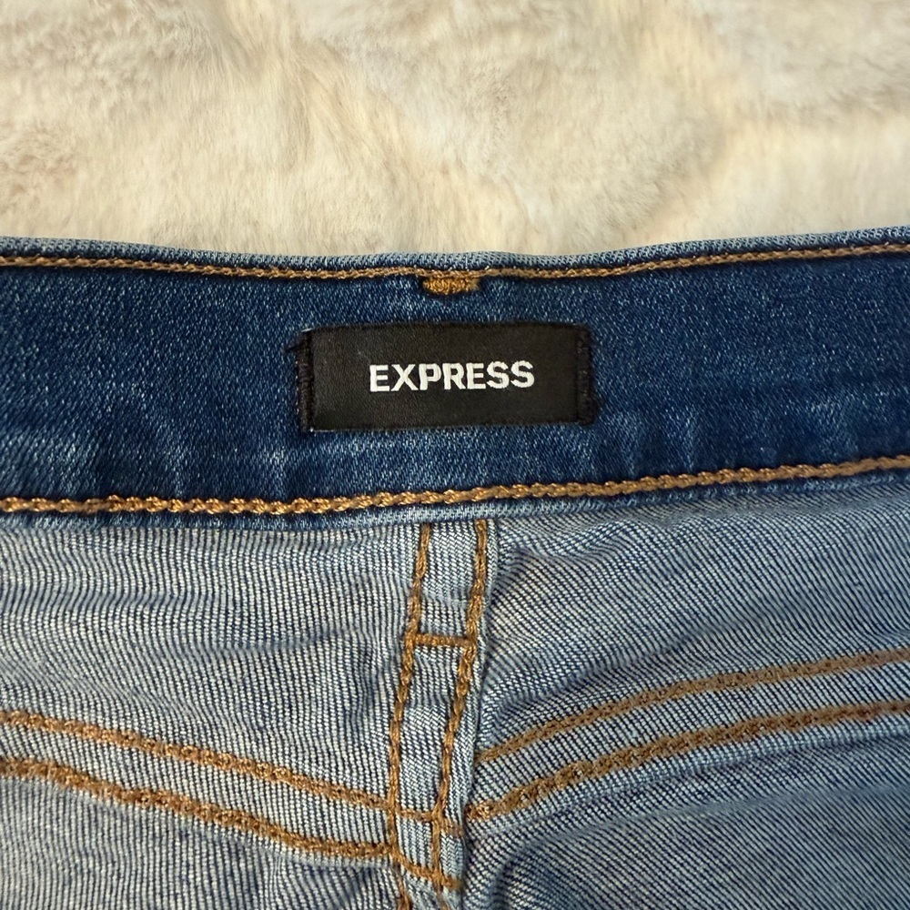 Express Women's Dark Blue Skinny Jeans - Picture 11 of 11